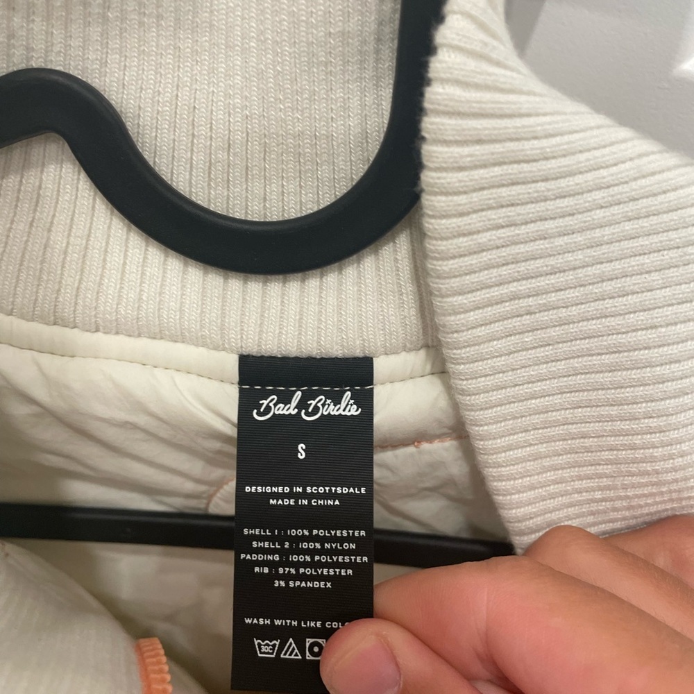 NWT Bad Birdie The Cozy Jacket in color white onyx - Picture 7 of 12